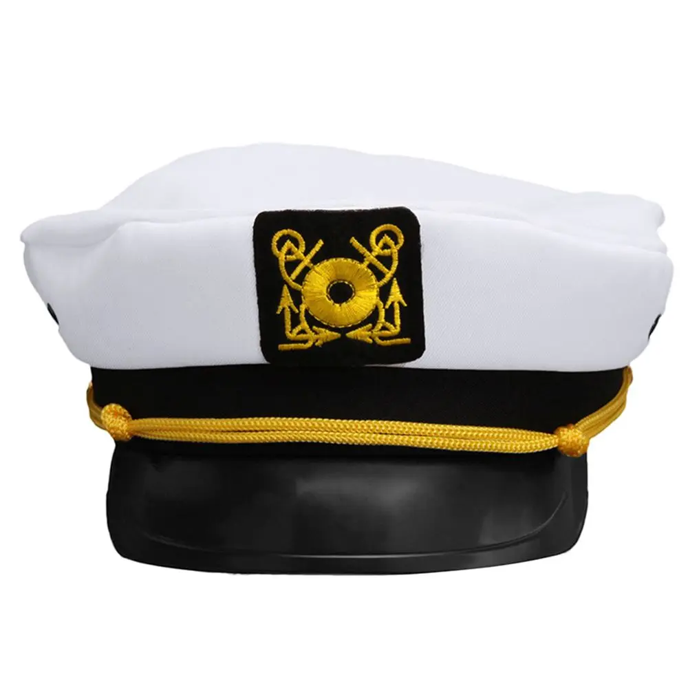 

2019 Hot Sale Navy Marine Yacht Boat Ship Sailors Navy Captain Military Cap Adult Unisex Fancy Dress Supplies