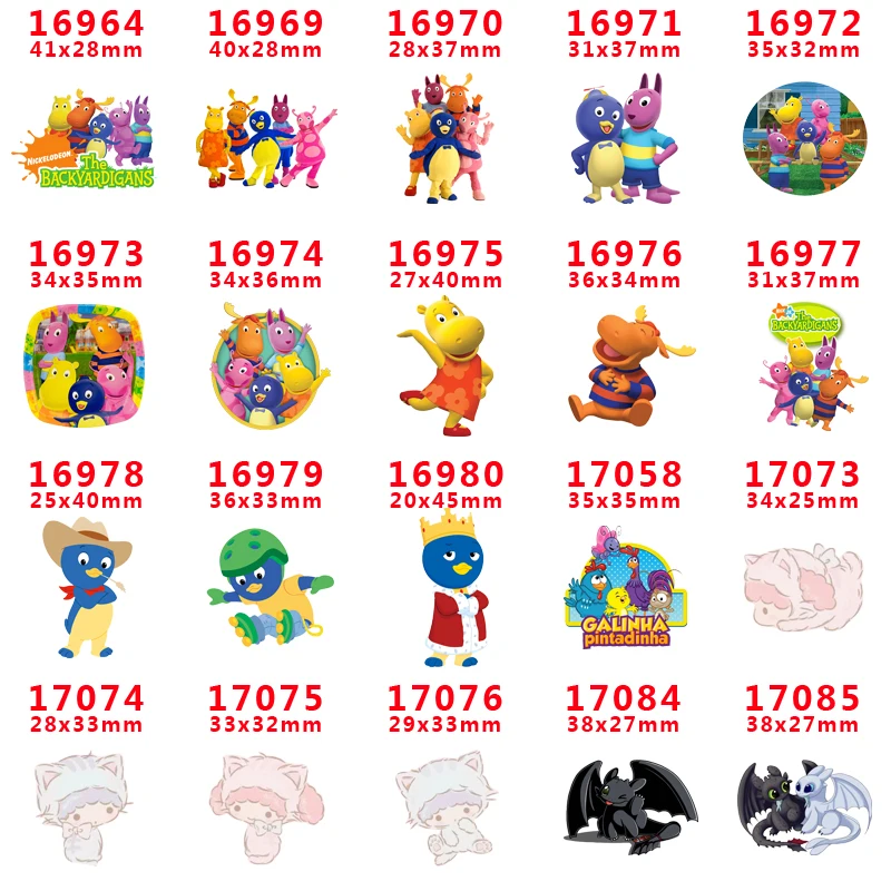 30 шт мультфильм персонаж плоское украшение из смолы PR 16964