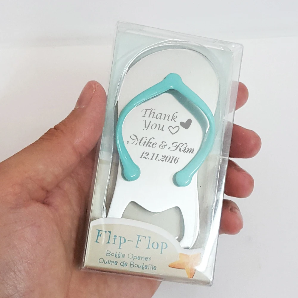 flip flop bottle opener personalized