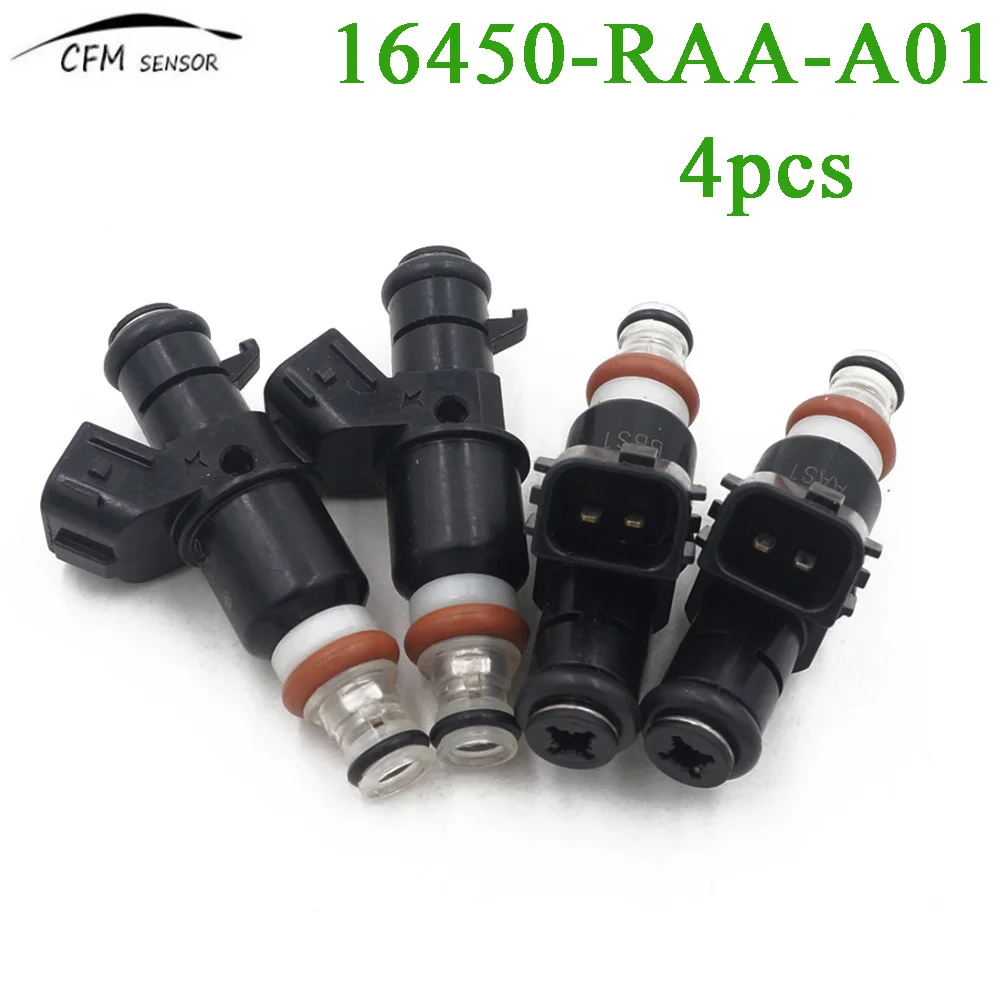 New 4pcs 16450 RAA A01 Fuel Injectors For 2005 2011 Honda Accord CR V