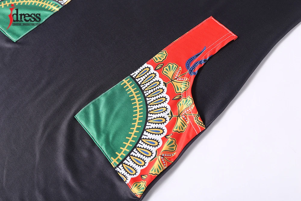 IDress S-XXXL Plus Size Sexy Casual Summer Dress Women Short Sleeve Party Dresses 2017 Black Vintage Traditional Printed Dresses (19)