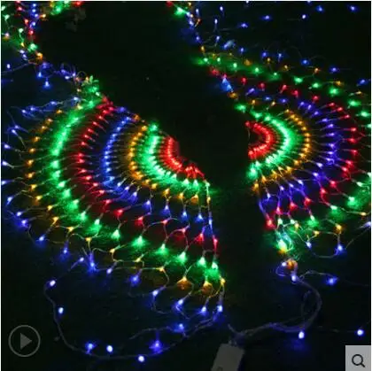 Año Nuevo Garland LED Navidad al aire libre party cristmas decoración peahen LED Net luces de Navidad Año Nuevo Garland LED Navidad al aire libre party cristmas decoración peahen LED Net luces de Navidad