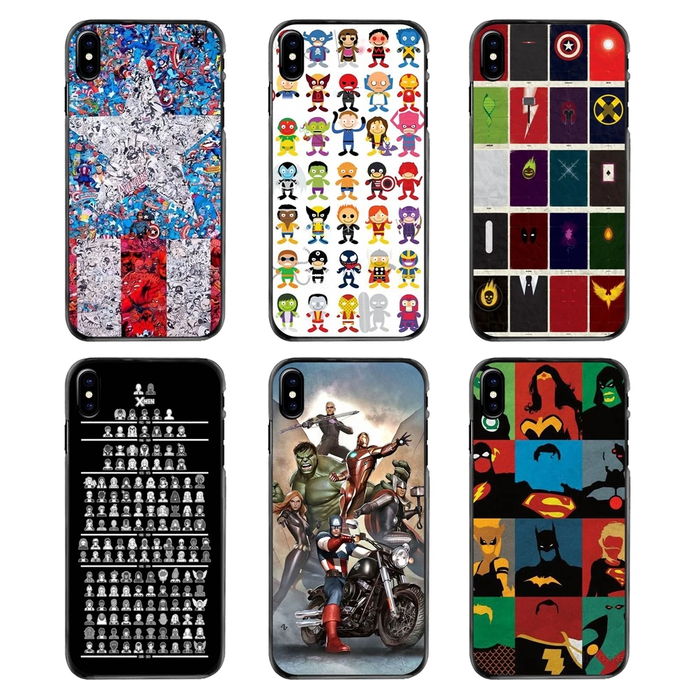 all Super Heroes puzzle Collage dc comics For Samsung Galaxy Note 2 3 4 5 S2 S3 S4 S5 MINI S6 S7 edge S9 S8 Plus Phone Skin Case |