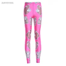 Леггинсы пуш-ап женские брюки сексуальные розовые леггинсы с крылышками с мультяшным животным принтом Леггинсы с овцами тренажерные залы бегущие фитнес рабочие брюки градиент