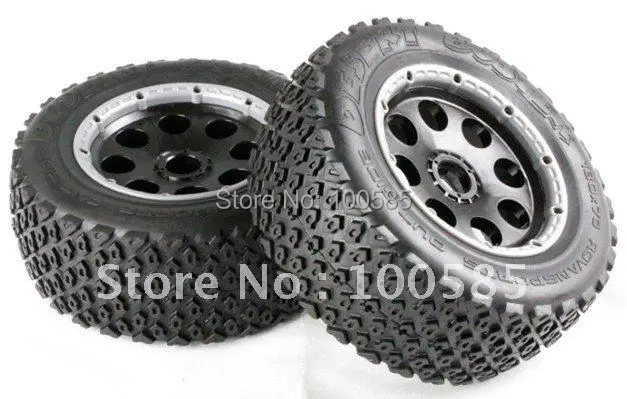 Free Shipping 1/5 R/C Baja 5T Terminator Wheels & Tyres Rear 2pcs 85042 FOR HPI KM RV BAJA 5T