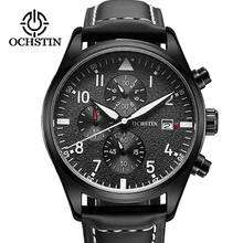 new men watch OCHSTIN Top brand Sport Wrist Hand Quartz watch Waterproof Chronograph Quartz Black Male Date Leather Strap Clock new men watch OCHSTIN Top brand Sport Wrist Hand Quartz watch Waterproof Chronograph Quartz Black Male Date Leather Strap Clock