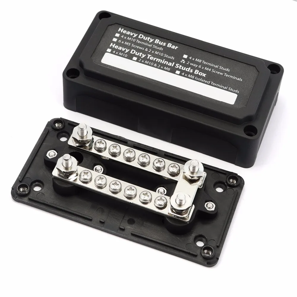 100A 2 Way 6x M4 screw terminals Module Design Bus Bar Box Power Distribution Block-in Fuses from Automobiles & Motorcycles on Aliexpress.com | Alibaba ...