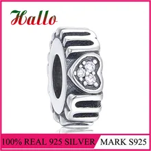 Серебряные подвески в форме сердца для мам, бусы из природного камня, подходят для шармов, серебро 925, оригинальные браслеты из бусин для изготовления ювелирных изделий