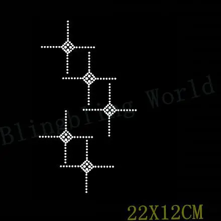 free shipping five cross nice image Hot Fix Heat Press Transfer Rhinestone MOTIF Applique | Дом и сад