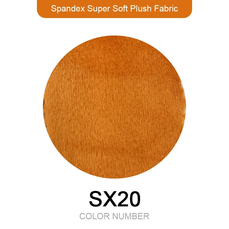 Новейший 1 мм ворс супер стрейч 5% спандекс 165x80 см мягкая короткая плюшевая ткань игрушки ткань диван одежда пижамы швейный материал - Цвет: SX20