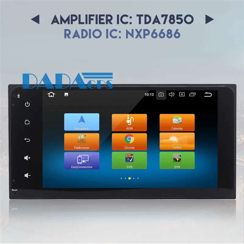 Sale Android 8.0 7.1 Car Radio GPS Navigation Vehicle For Toyota Universal 200*100MM Car Stereo no DVD Player Multimedia Audio Satnav 6