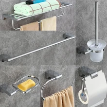 DONGKE Chrome Bathroom Pendant Copper Towel Rack Rack Simple European Towel Rack Bathroom Hardware Pendant Set copper antique black ancient towel rack towel rack bathroom pendant set copper toilet lo81426