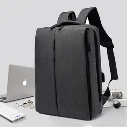 Мужская сумка через плечо, деловой рюкзак для отдыха, USB Студенческая водонепроницаемая сумка для компьютера