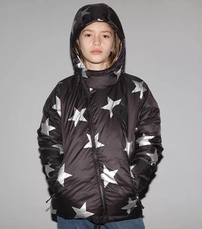 

2018 INS HOT KIDS NUNUNU STAR PATTERN DOWN COAT BOYS CLOTHING GIRLS CLOTING AUTUMN WINTER INS HOT VESTIDOS