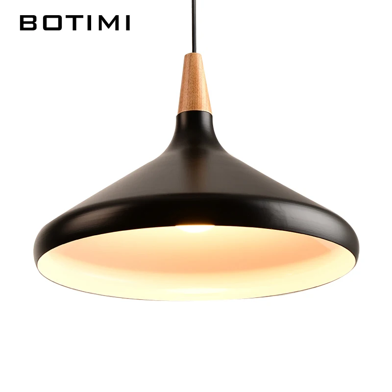 BOTIMI Lustre твердая деревянная люстра для железный абажур для гостиной светодиодный люстра освещение люстры Para Sala De Jantar домашняя лампа