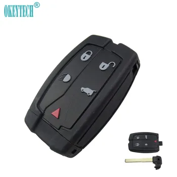

OkeyTech Remote Car Key Shell For Land Rover Freelander 2 3 Smart Key Replacement 5 Button Car Key FOB with Blade Free Shipping