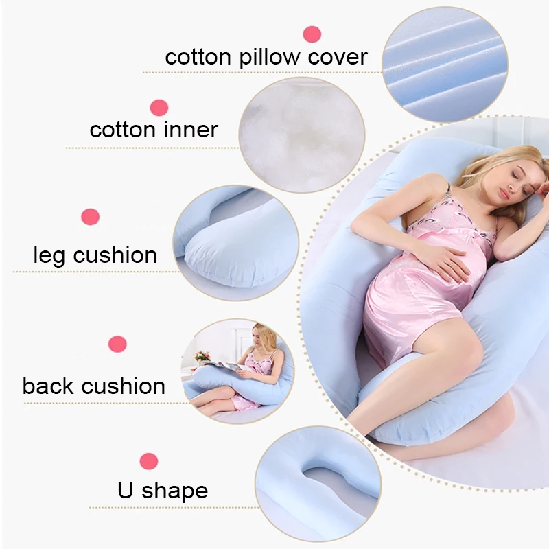 Подушки для беременных, для сна, поддержка для беременных женщин, u-образная форма, подушки для беременных, боковые спальные халаты, постельные принадлежности