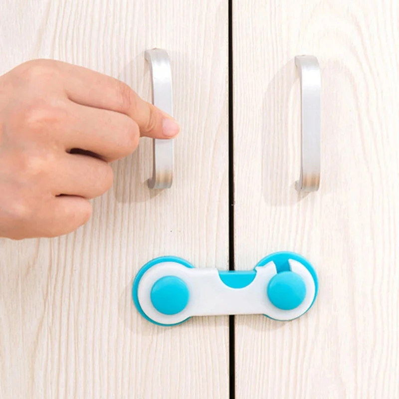 

Children Drawer Cabinet Door Cupboard Toilet Safety Locks Baby Kids Safety Care Plastic Locks Straps Infant Baby Protection