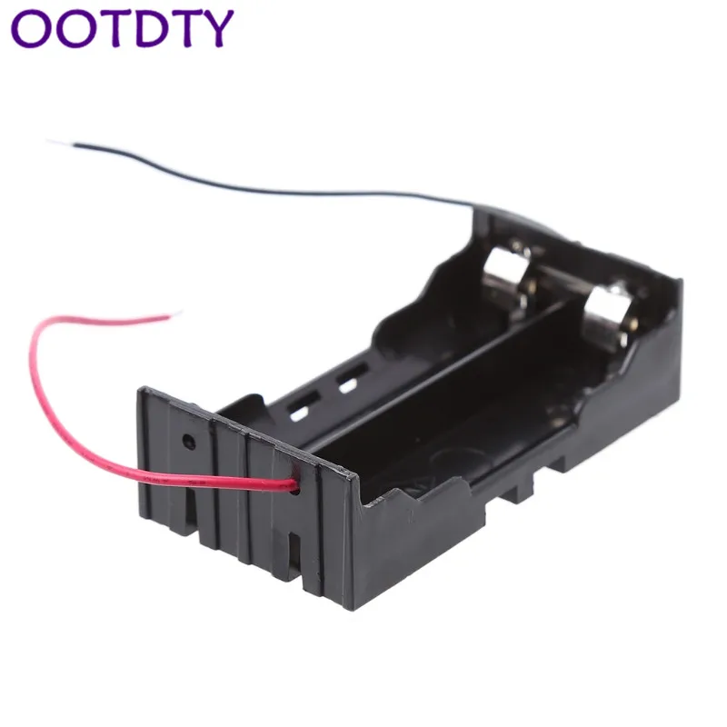 

3.7V 2x 18650 Parallel Batteries Holder Box Storage Case Container With Wire