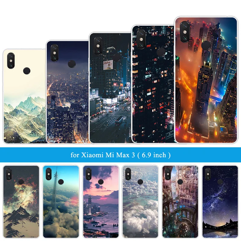 6 9 дюйма ТПУ для Xiaomi MAX 3 прозрачный силиконовый чехол мобильного телефона с