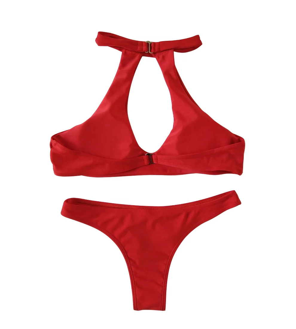 Sexy Brazilian Bikini Push up Swimwear Women 2019 Solid Swimsuit Bathing Suit Women Low Waist Black Plus Size Bikinis set Biquini (8)