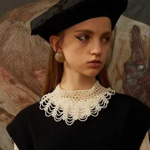 Модная женская цепочка с искусственным жемчугом, многослойное новое ожерелье из бисера, милые плетеные свадебные украшения, колье для влюбленных