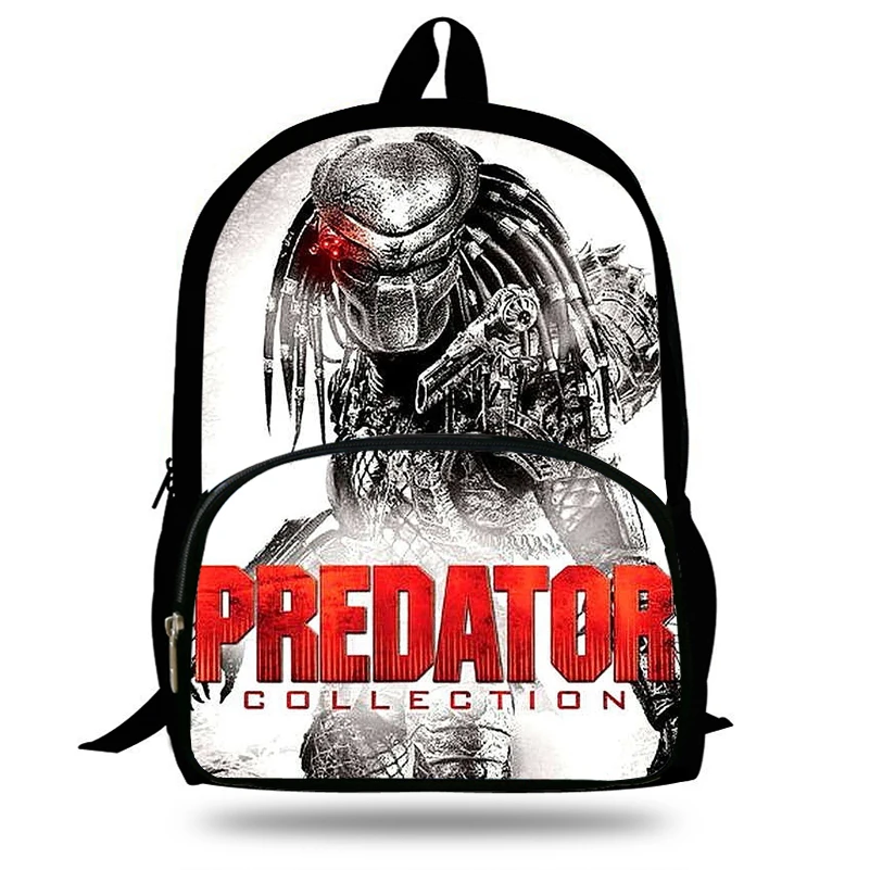 

16inch Hot Sale Character Backpack For Kids Boys Girls The Predator Print Bag For Children Teenagers Travel Bag For Students