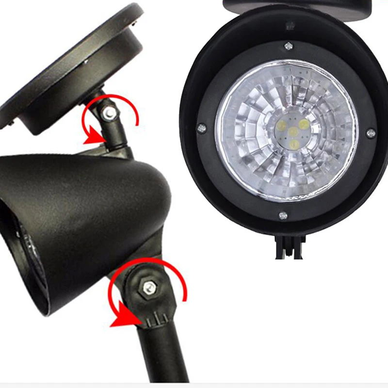 Led Solar Lamp Solar Spotlight Adjustable Solar Powered Lamp LED In-Ground Light Waterproof Landscape Wall Light Outdoor Garden (6)