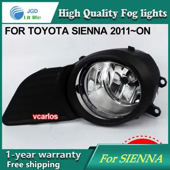 

2PCS/Pair Halogen Fog Light For Toyota Sienna 2011-ON High Power Halogen Fog Lamp Auto DRL Lighting Led Headlamp