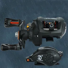 SEAYOU двойная тормозная система baitcasing катушка 195 г ультра легкая 6,3: 1 высокоскоростная литая Рыболовная катушка с полой ручкой