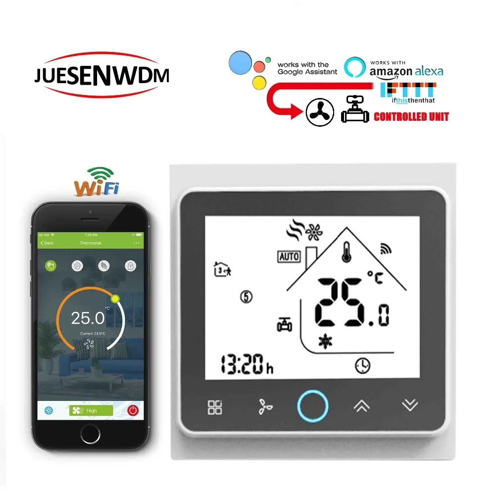 Термостат с Wi Fi и 2 трубками 95 0 5 В переменного тока 24 В|Умная система управления