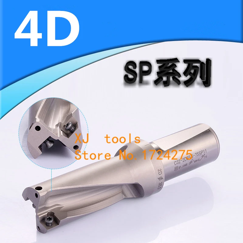 

SP-C20/C25-4D-SD13--SD17,replace Blades And Drill Type For SPMW SPMT Insert U Drilling Shallow Hole indexable insert drills