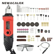 NEWACALOX EU 480W Variable Speed Electric Drill Grinding Machine Grinder Set with Engraving Polishing Dremel Rotary Power Tool