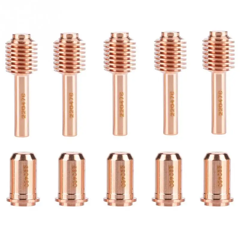 

5pcs 220478 Electrode + 5 pcs 220480 Nozzle Tips Consumables for MAX30 Cutter Torch