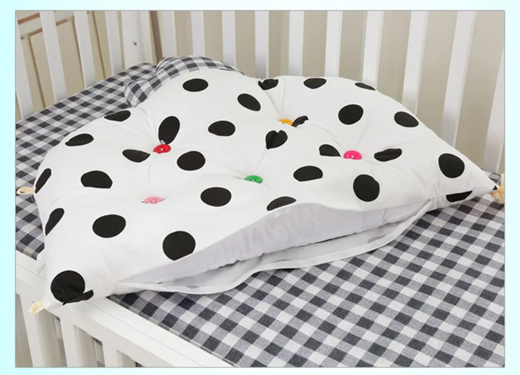 Cotton Crib Bedding Set for Newborn Baby Cot Bedding Set Cartoon Animated Crib Bed Bumper 5 Pieces/Set Soft Infant Baby Bed Set image 4