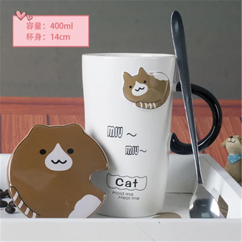 Милая кружка для кошек Caneca Criativa Filizanki Do Kawy кофейные кружки креативные Kubek Termiczny Tsse