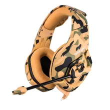 Camouflage PS4 Headset HD Stereo Gaming Headphones K1 Game Earphones Casque With Mic For PC Mobile Phone New Xbox One Computer hyperx new arrival 2018 wireless earphones cloud flight headset 30hour battery life for pc gaming cs go fortnite ps4 headphones