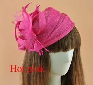 16-colors-elegant-Ladies-roya-fascinators-sinamay-fascinator-women-linen-feather-hat-wedding-party-hair-accessory