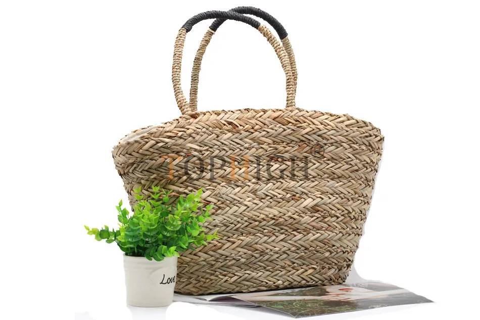 2021 Straw Bag Summer l Bohemia Fashion Women's Handbags Casual Shoulder Bags Beach Bag Big Tote Bag