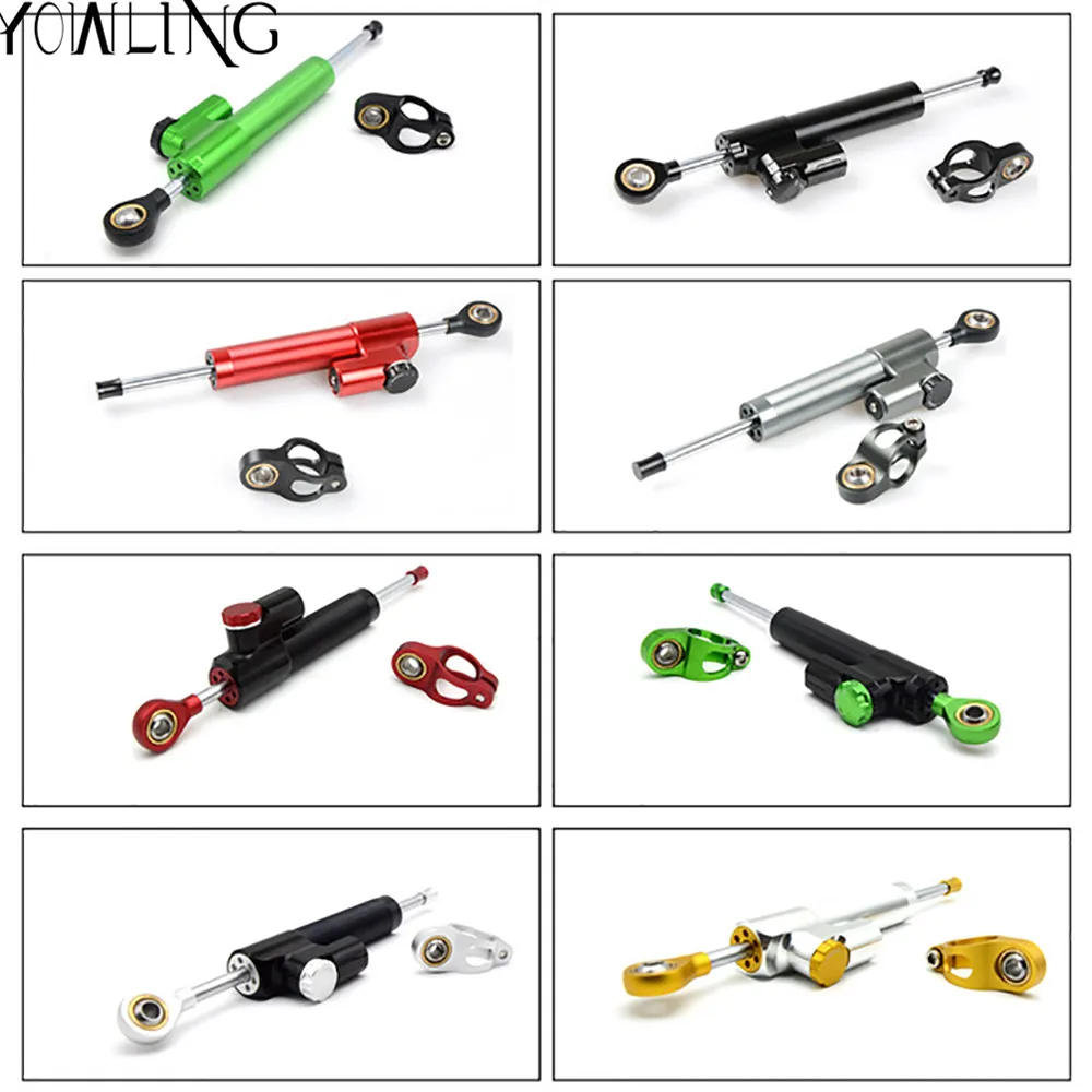 CNC Damper Steering StabilizerLinear Reversed Safety Control Over for z800 z750 Z900 yamaha r6 mt07 fz6 r3 ninja 300 mt 09 xj6