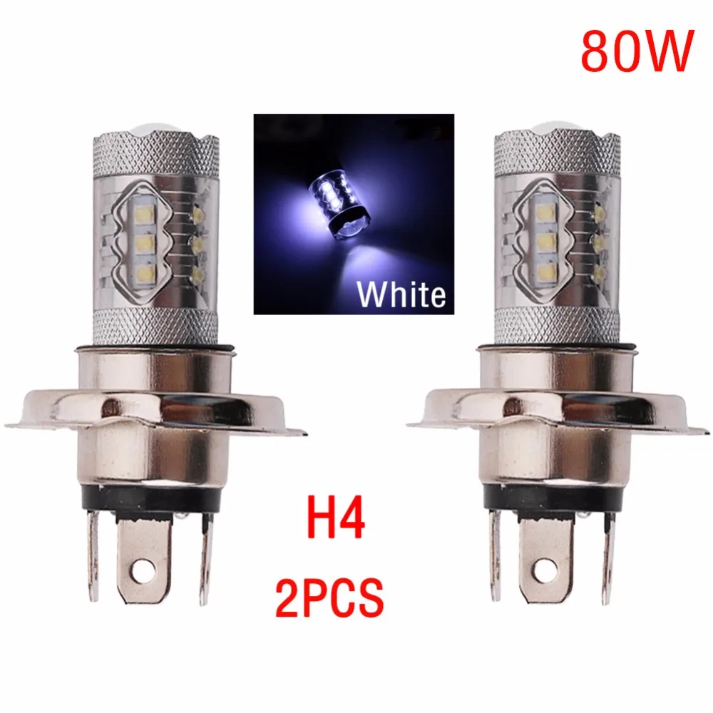 2 шт. автомобисветодиодный светодиодные лампы 80 Вт H8/H11 9006 9005 H7 H4 H3 H1 2828 SMD 12 В|led light