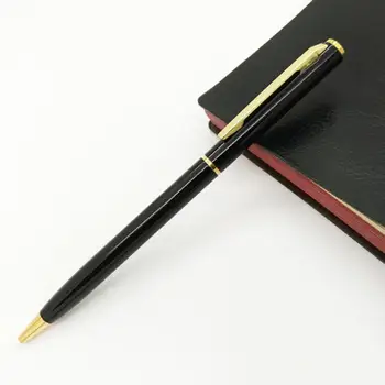 

500pcs/lot Core Metal Ballpoint Pen Rotating Metal Money Clip Metal Luxury Ballpoint Pen High Quality Roller Pen