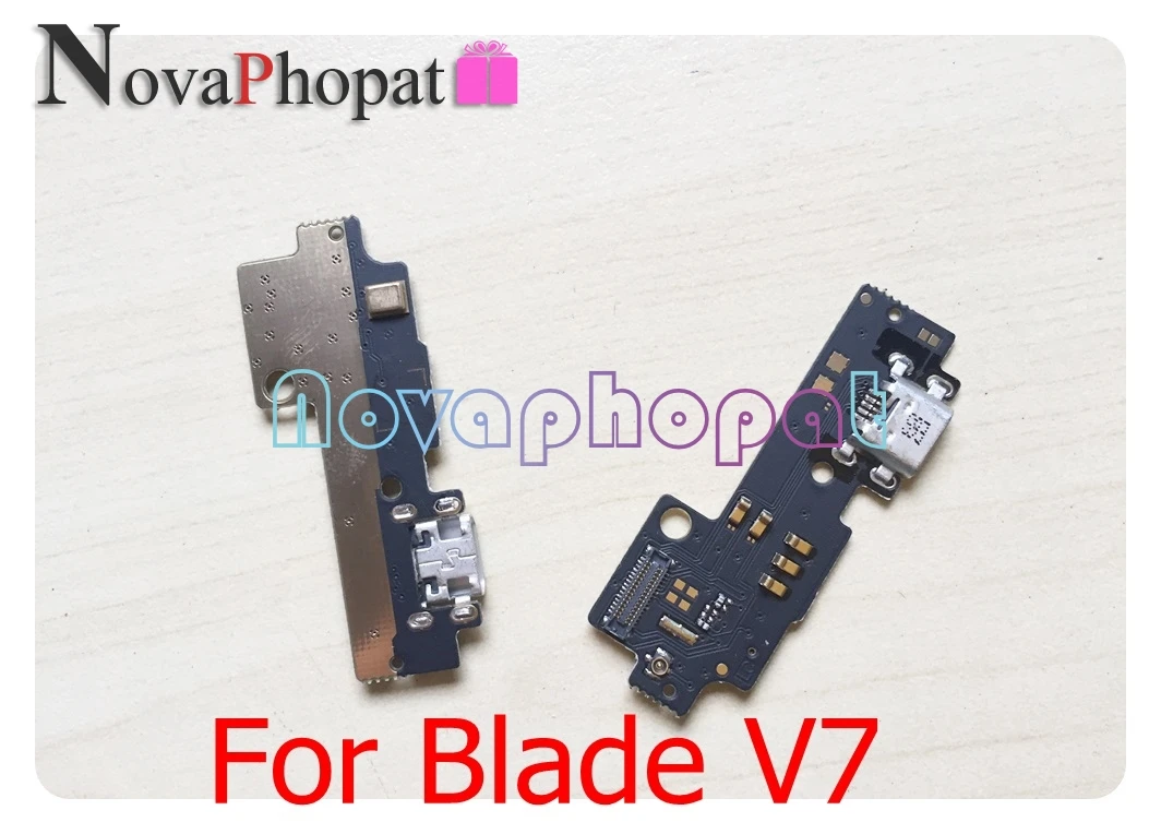 

Novaphopat Charger Port For ZTE Blade V7 USB Dock Charging Port Data Transfer Connect Connector Flex Cable Board Microphone