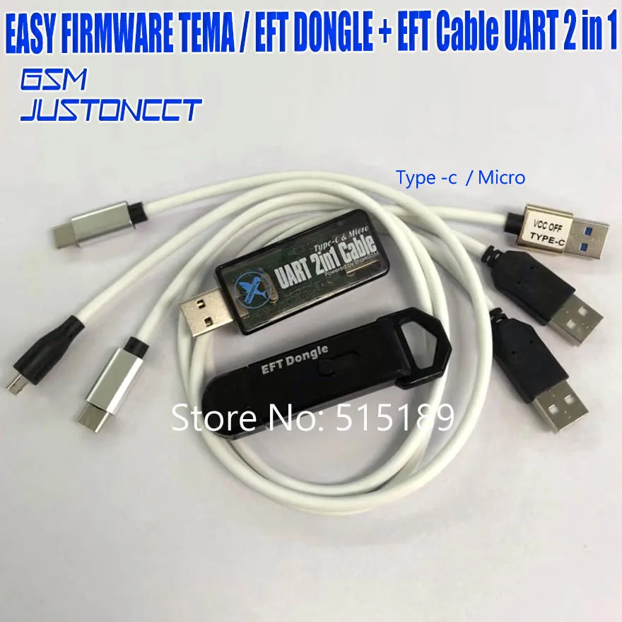 EFT DONGLE + CABLE - GSMJUSTONCCT -D