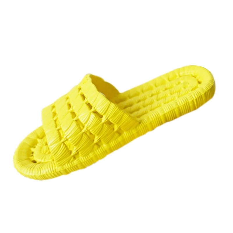 Лидер продаж Лето супер мягкий на полой Тапочки сад отель дома, для ванны; непромокаемые сандалии - Цвет: Цвет: желтый