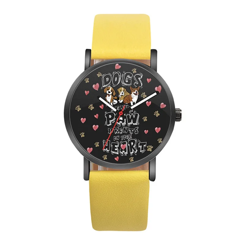 Newly Design Watch Women Leather Strap Cute Girls Animal Colorful Casual Alloy Analog Quartz Round Watch relogio feminino M23 (15)