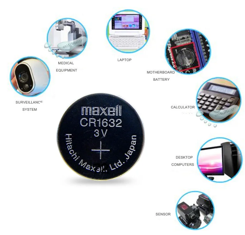 20 шт. Оригинал Maxell CR1632 1632 DL1632 3 в литиевые батареи батарея для монет|Часовые