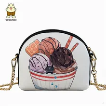 Beibaobao, женская модная сумка, мультяшная кошка, дизайнерская сумка через плечо, женская сумка на цепочке, сумка на одно плечо для девочек, новинка