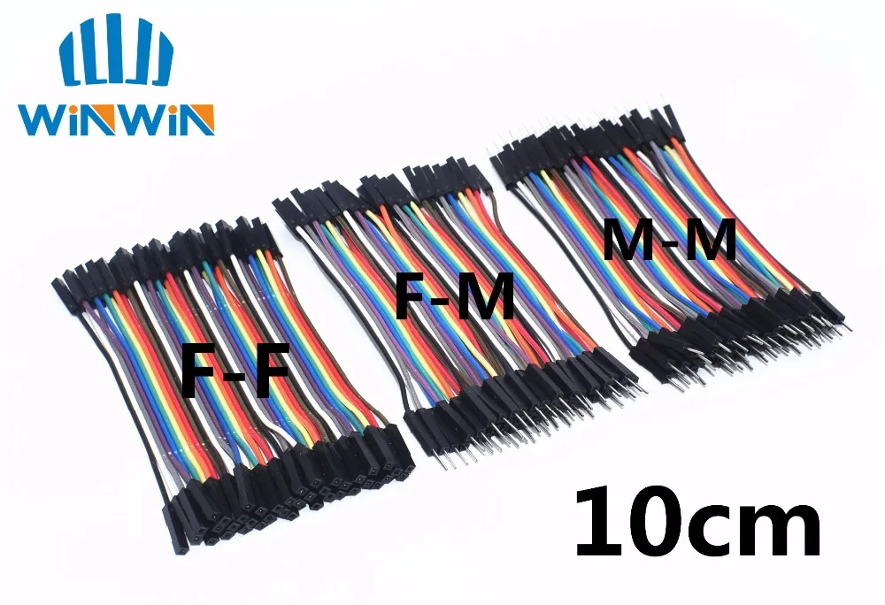 

Dupont line 10cm male to male + male to female + female to female jumper wire Dupont cable