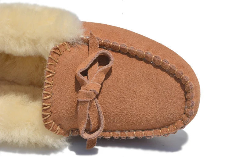 NINGUTA качественный мех замшевые лоферы обувь женщинам зимние повседневные туфли